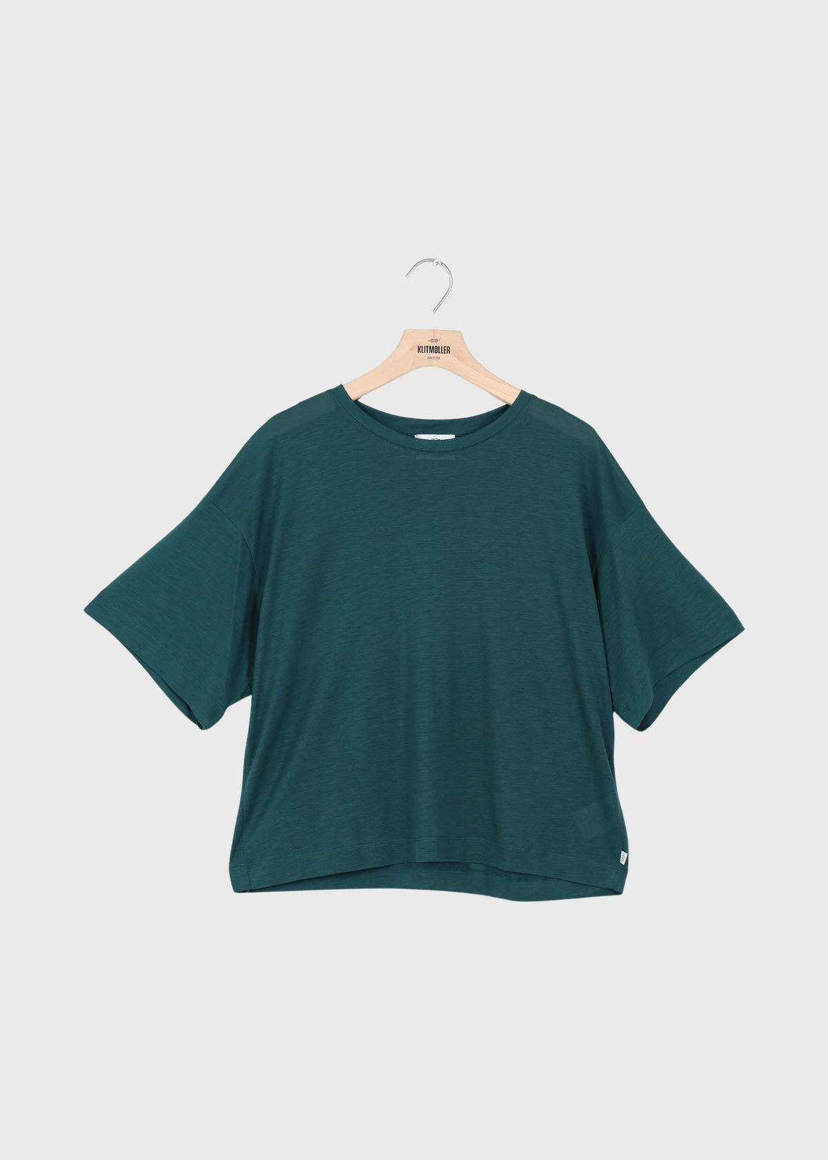 Re-Mix Grace lyocell tee - Moss Green