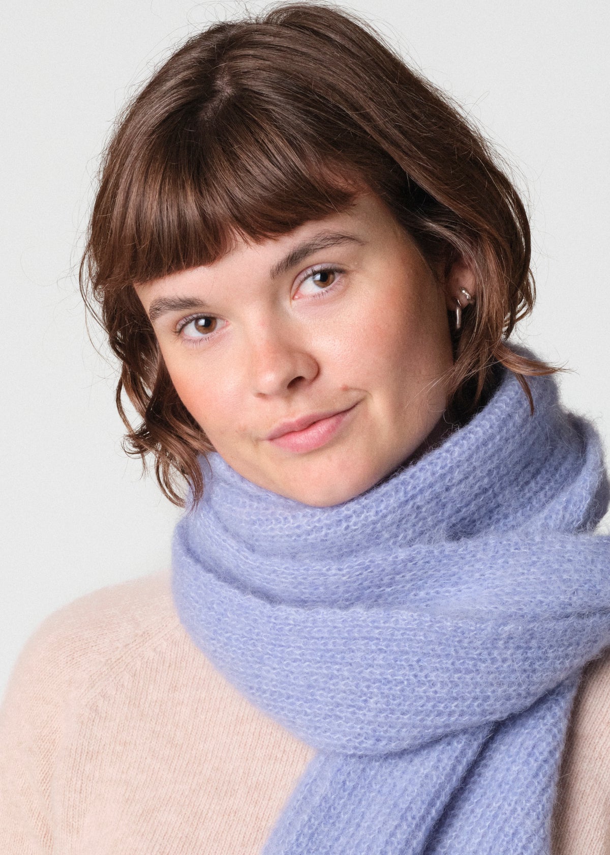 Klitmøller Collective ApS Alpaca scarf Beanies Light blue
