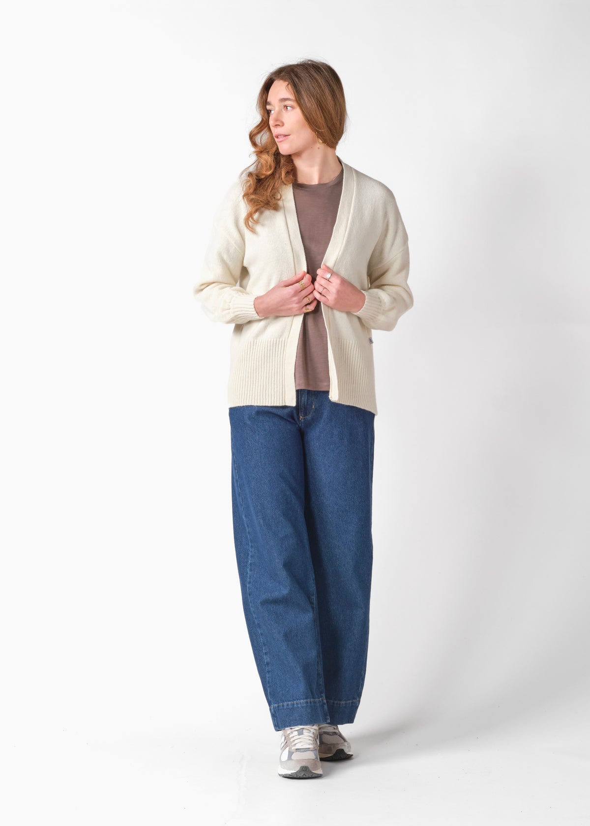 Klitmøller Collective ApS Annemarie cardigan knit Knitted sweaters Cream