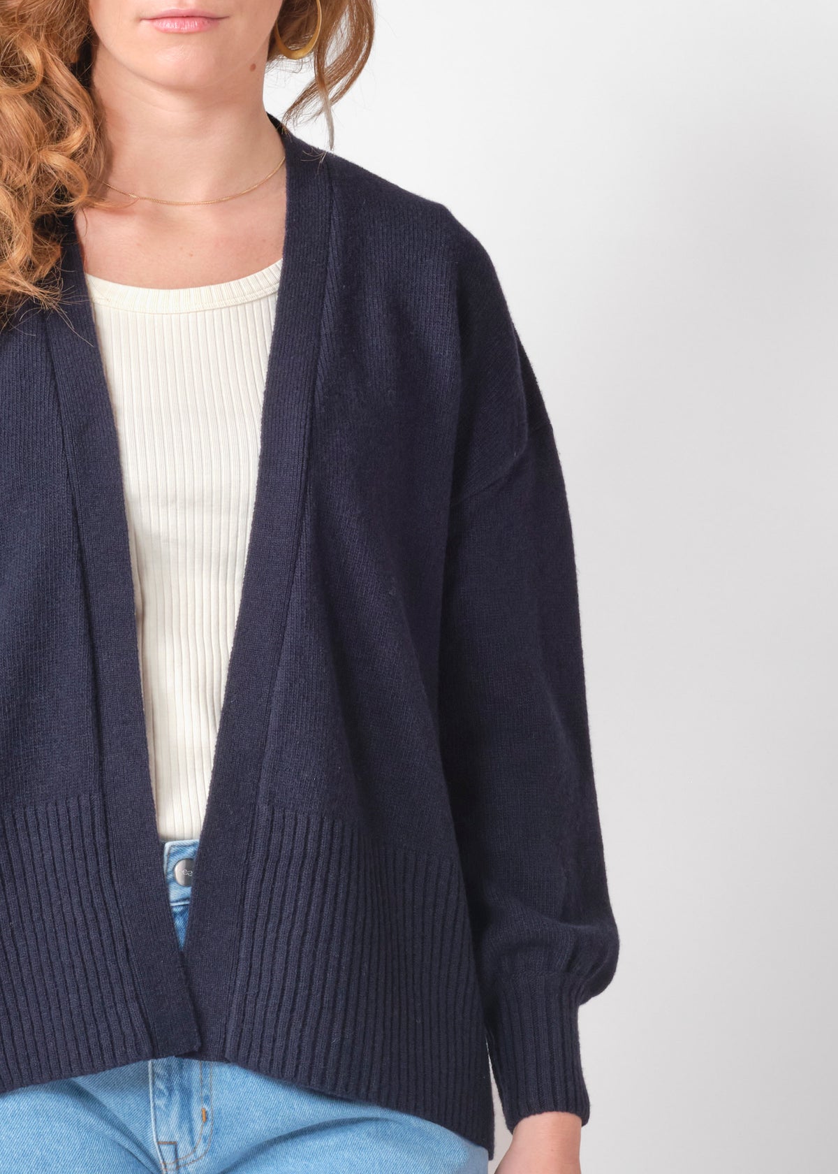 Klitmøller Collective ApS Annemarie cardigan knit Knitted sweaters Navy