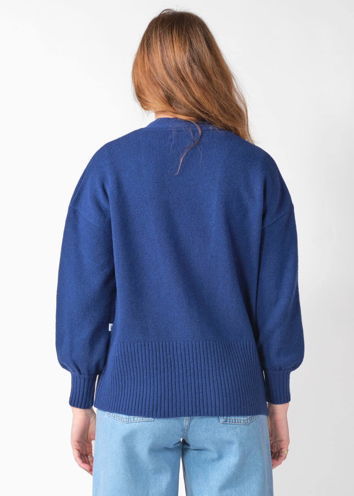 Klitmøller Collective ApS Annemarie cardigan knit Knitted sweaters Surf blue