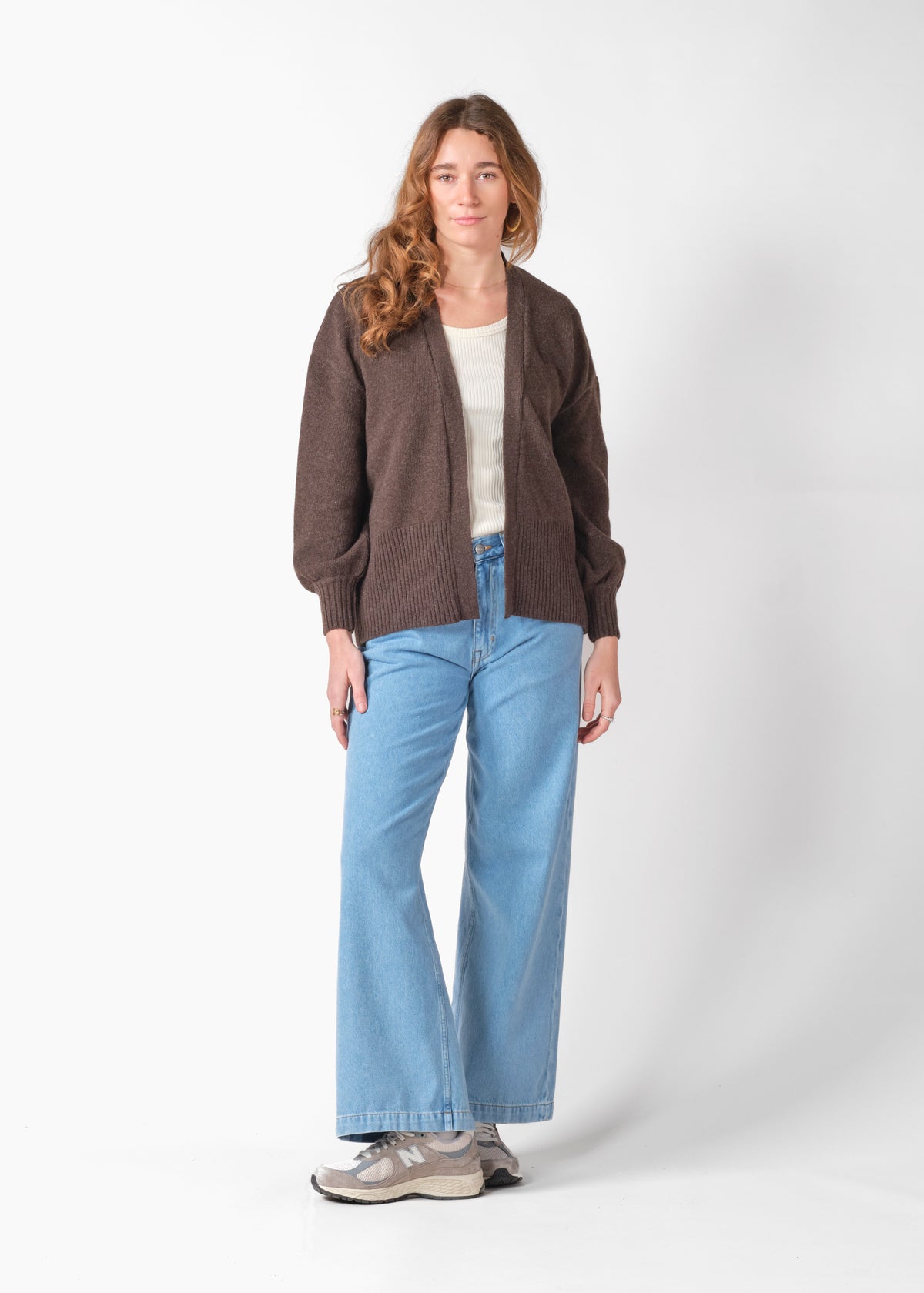 Klitmøller Collective ApS Annemarie cardigan knit Knitted sweaters Taupe