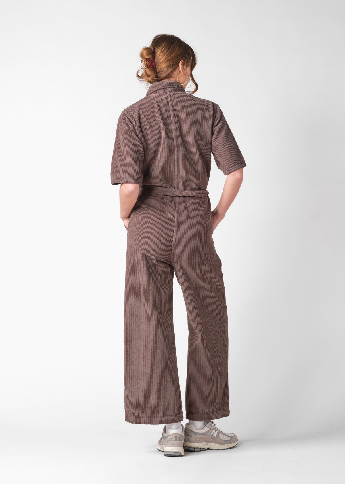 Klitmøller Collective ApS Asta cord jumpsuit GOTS Jumpsuits Taupe