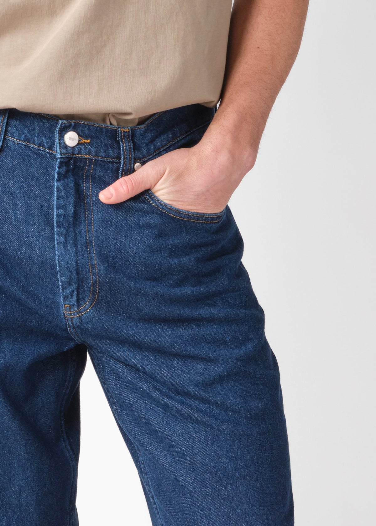 Klitmøller Collective ApS Bastian pants GOTS Pants Dark blue stonewash