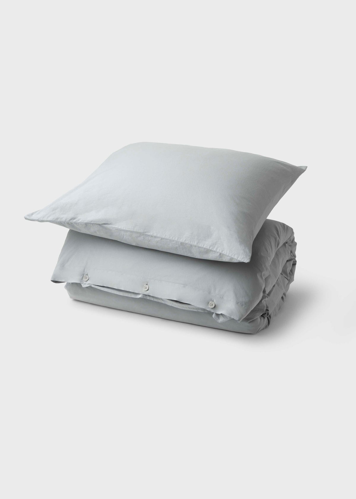 Klitmøller Collective Home Bed set - Plain - 140 x 200 + 60 x 70 Textiles Pastel grey