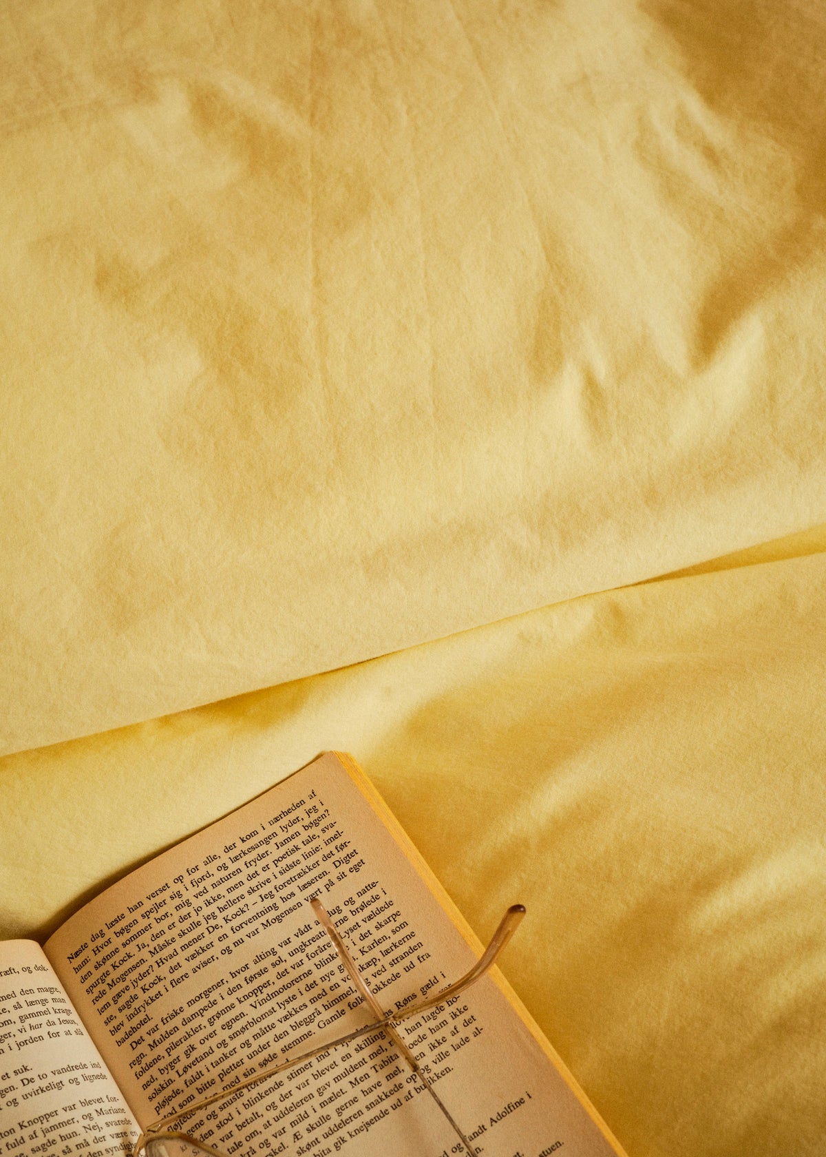 Klitmøller Collective Home Bed set - Plain - 140 x 220 + 60 x 70 Textiles Lemon sorbet