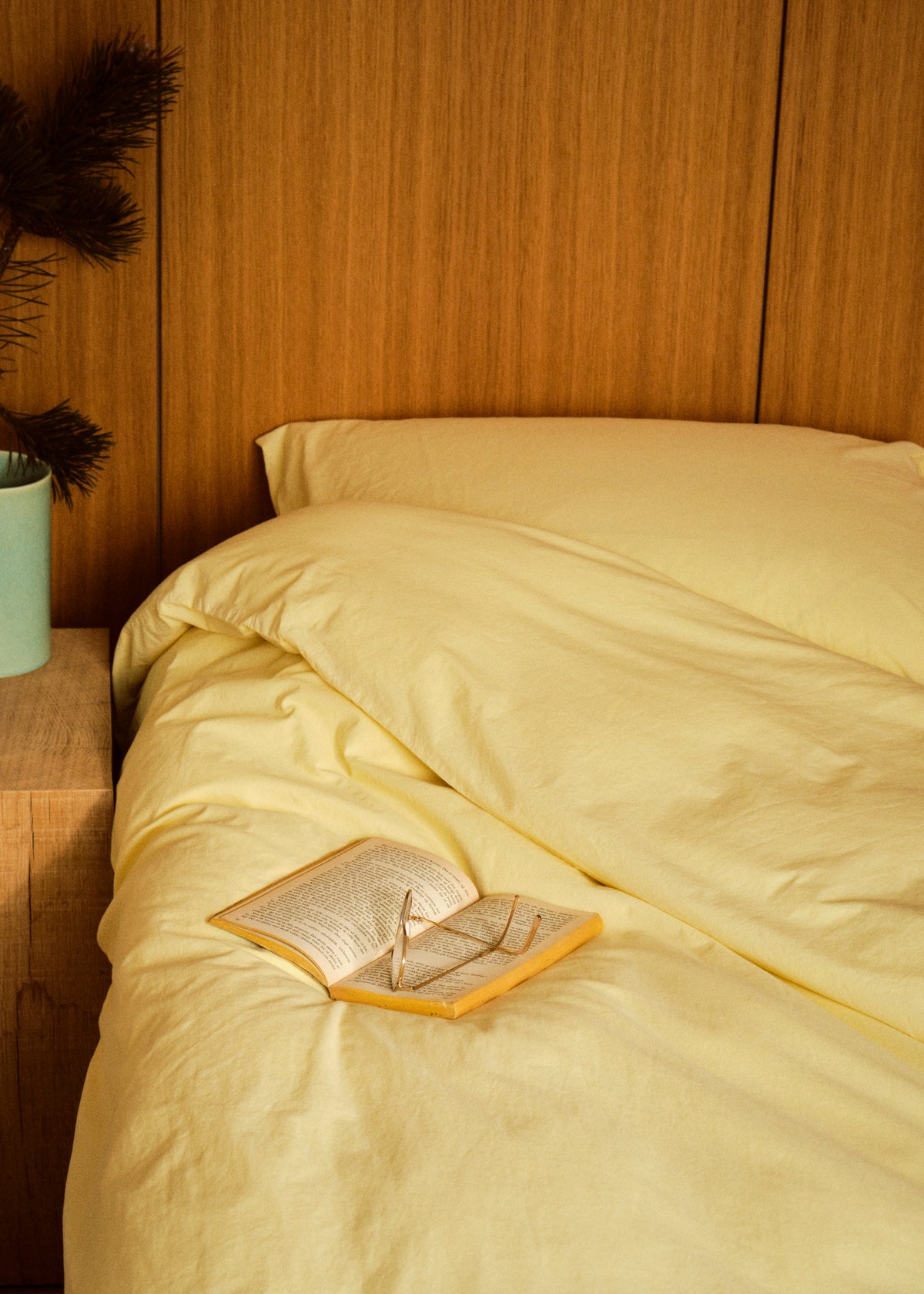 Klitmøller Collective Home Bed set - Plain - 140 x 220 + 80 x 80 Textiles Lemon sorbet