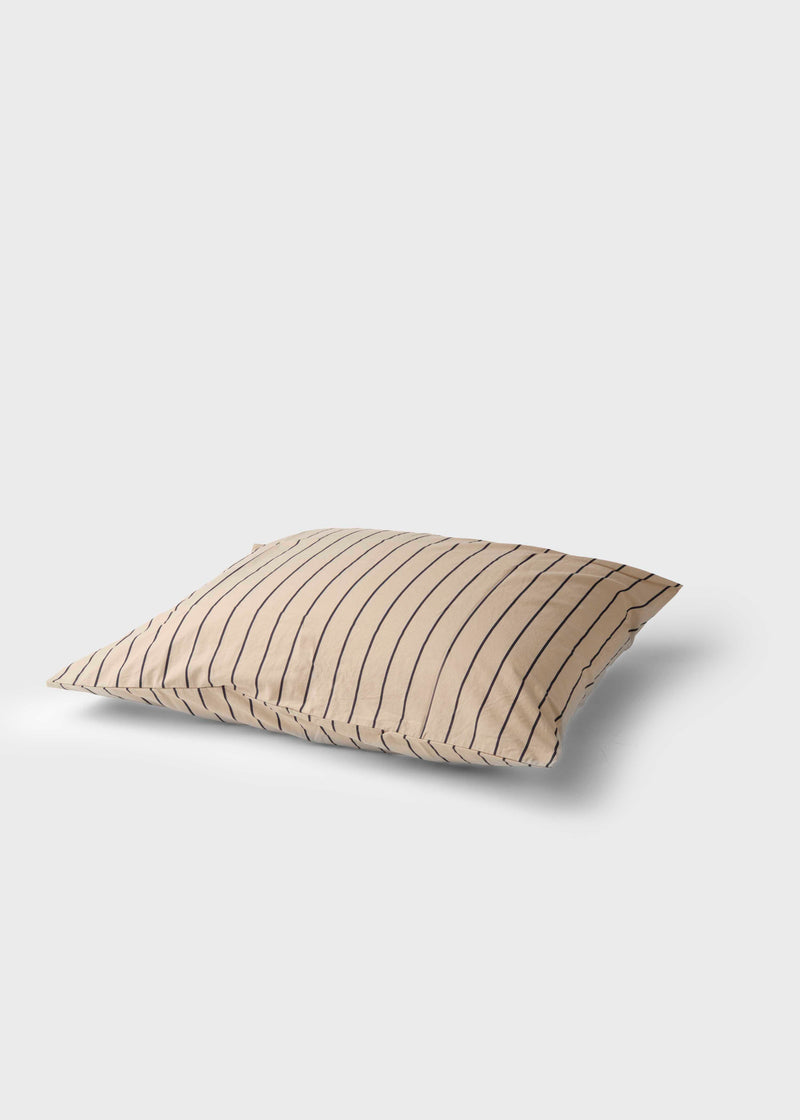 Klitmøller Collective Home Bed set - Striped - 140 x 220 + 80 x 80 Textiles Sand/navy