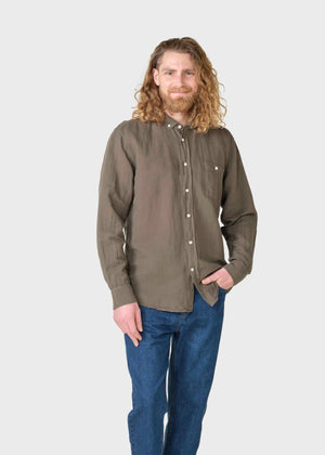 Klitmøller Collective ApS Benjamin linen shirt Shirts Taupe