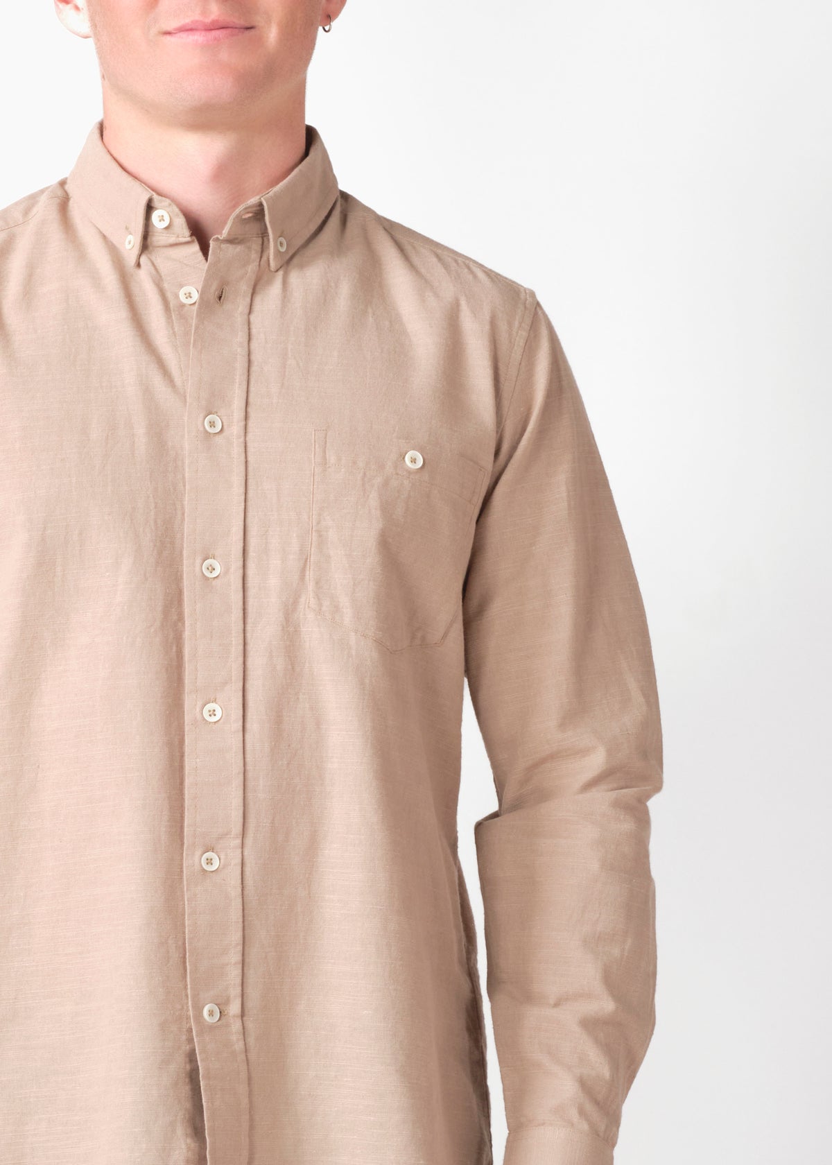 Klitmøller Collective ApS Benjamin linen shirt OCS Shirts Cashew