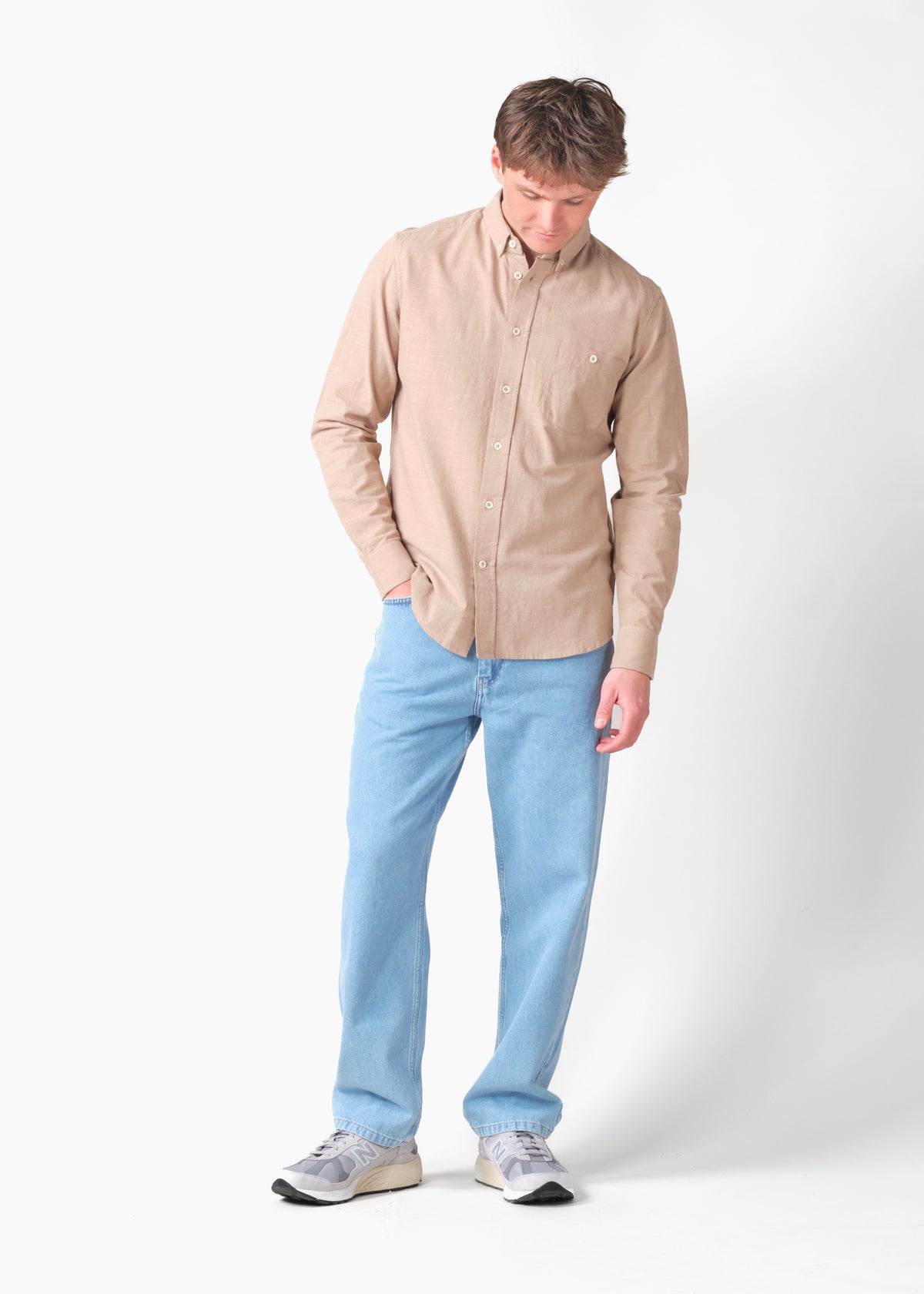 Klitmøller Collective ApS Benjamin linen shirt OCS Shirts Cashew