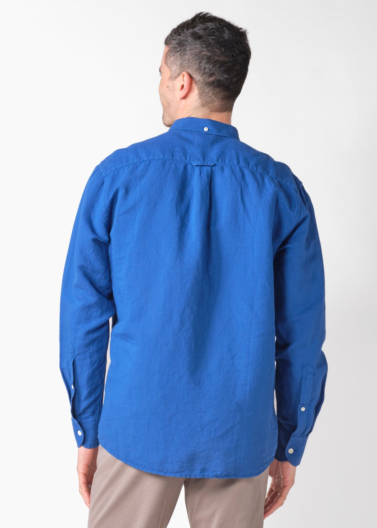 Klitmøller Collective ApS Benjamin linen shirt OCS Shirts Surf blue