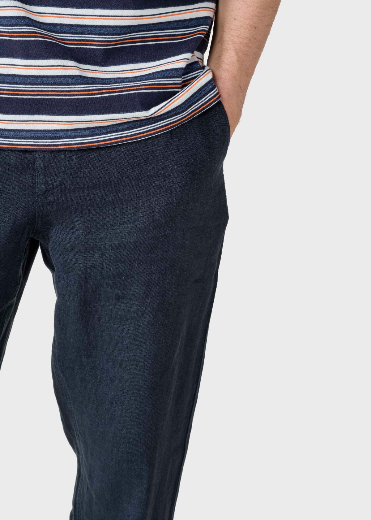 Klitmøller Collective ApS Birger Cotton/Linen pants Pants Navy