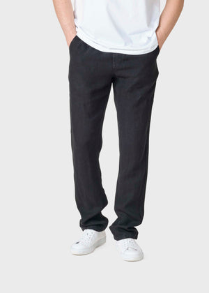 Klitmøller Collective ApS Birger Cotton/Linen pants Pants Black
