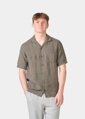 Klitmøller Collective ApS Birger S/S linen  Shirts Taupe