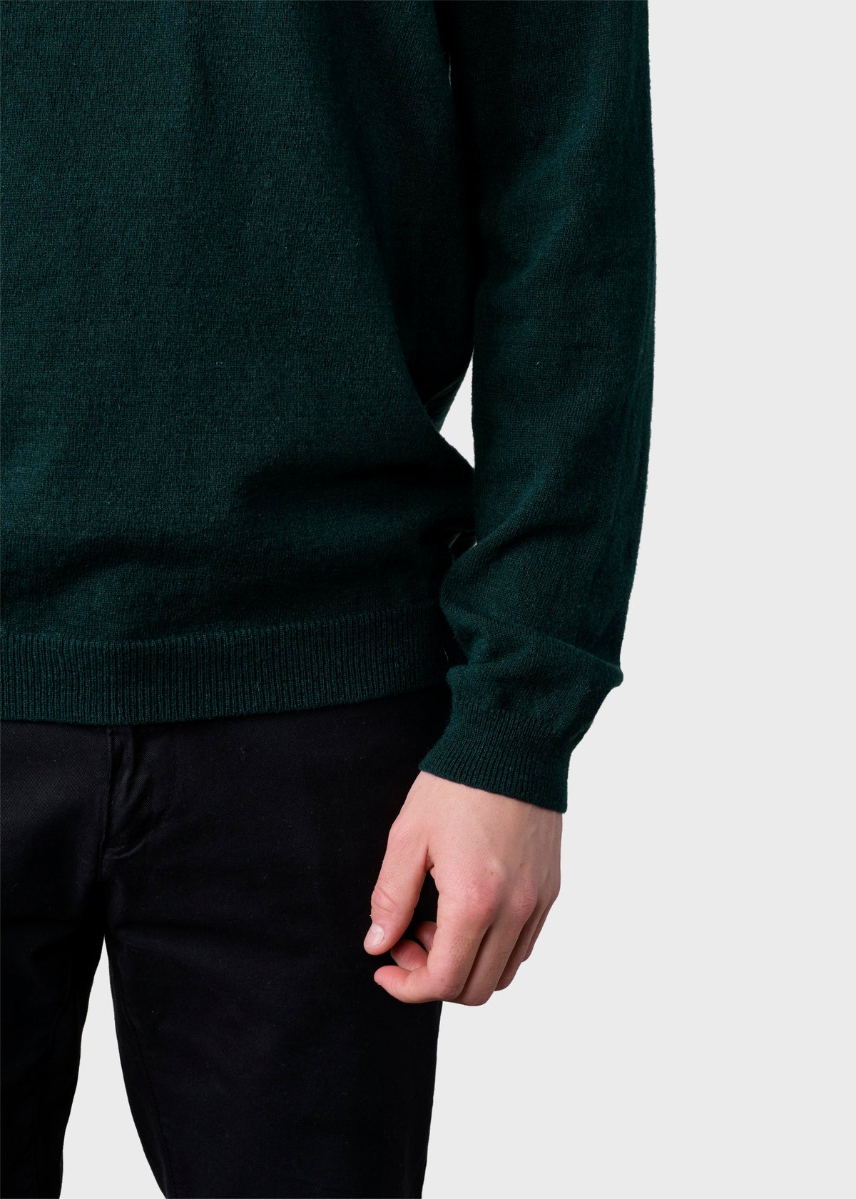 Klitmøller Collective ApS Daniel knit Knitted sweaters Moss Green