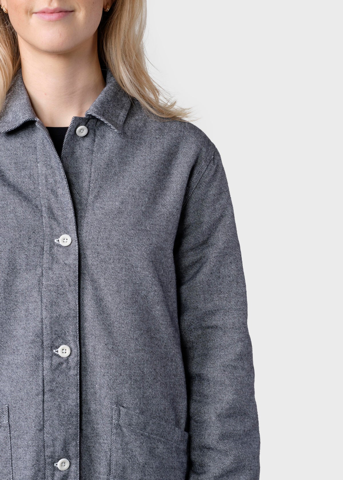 Klitmøller Collective ApS Ditte lumber overshirt Jackets Light grey