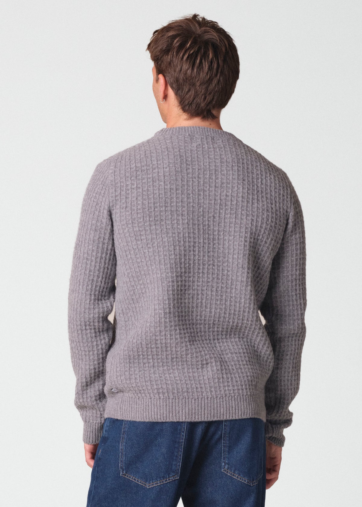 Klitmøller Collective ApS Eddie knit Knitted sweaters Light grey