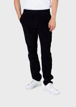 Klitmøller Collective ApS Elliot jumbo corduroy chino Pants Black