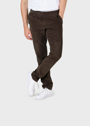 Klitmøller Collective ApS Elliot jumbo corduroy chino Pants Olive