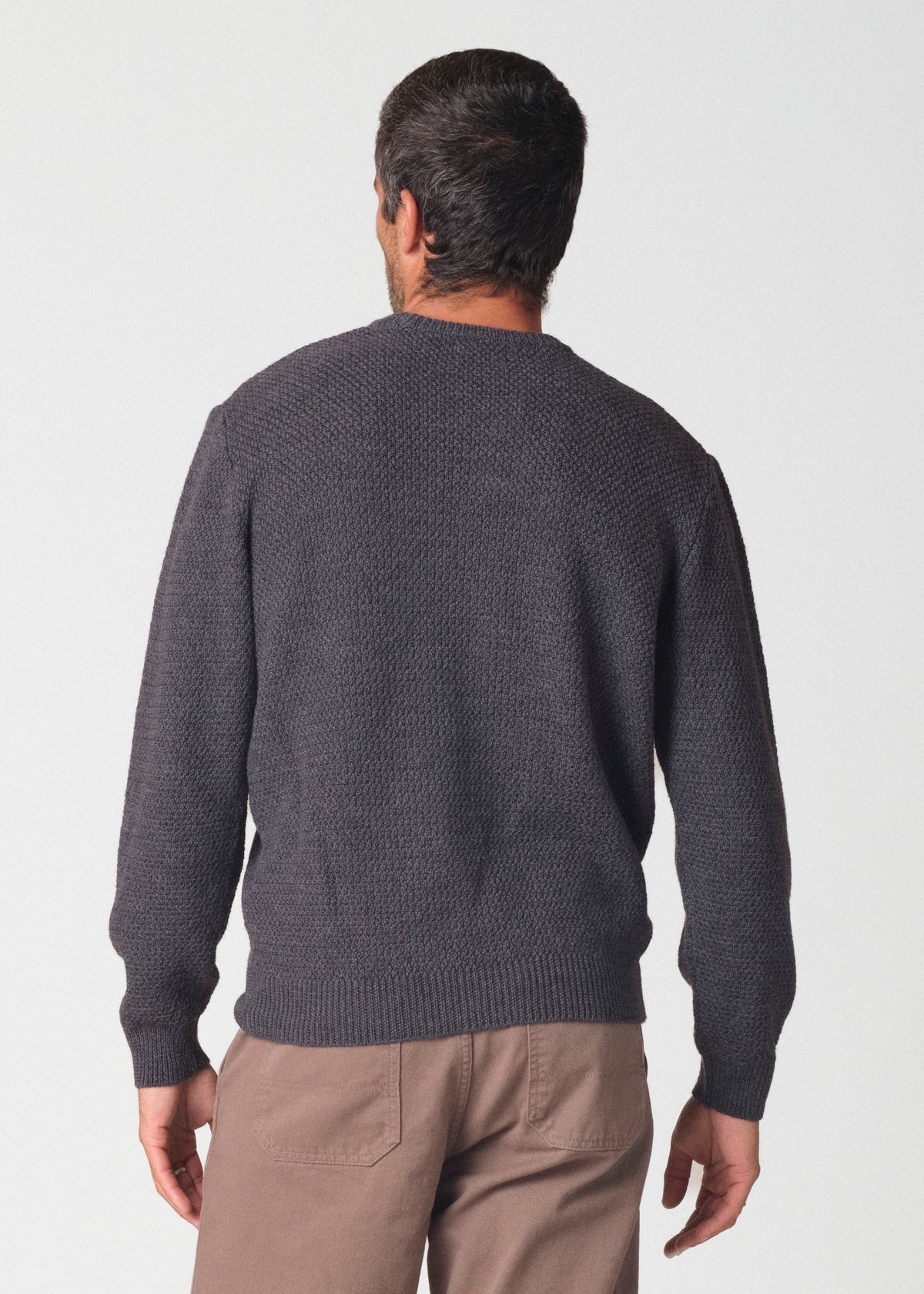 Klitmøller Collective ApS Elmer merino knit Knitted sweaters Anthracite
