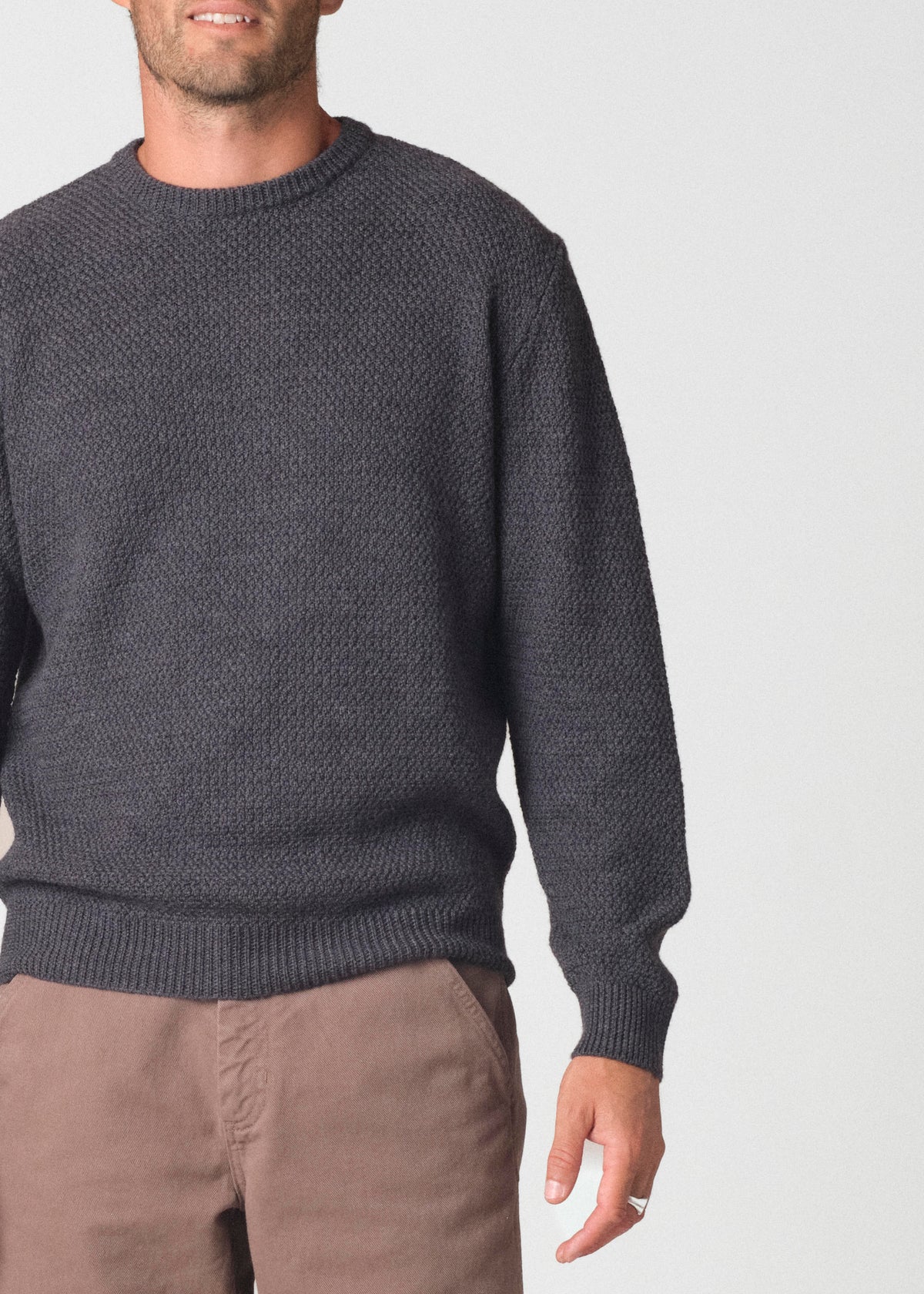 Klitmøller Collective ApS Elmer merino knit Knitted sweaters Anthracite