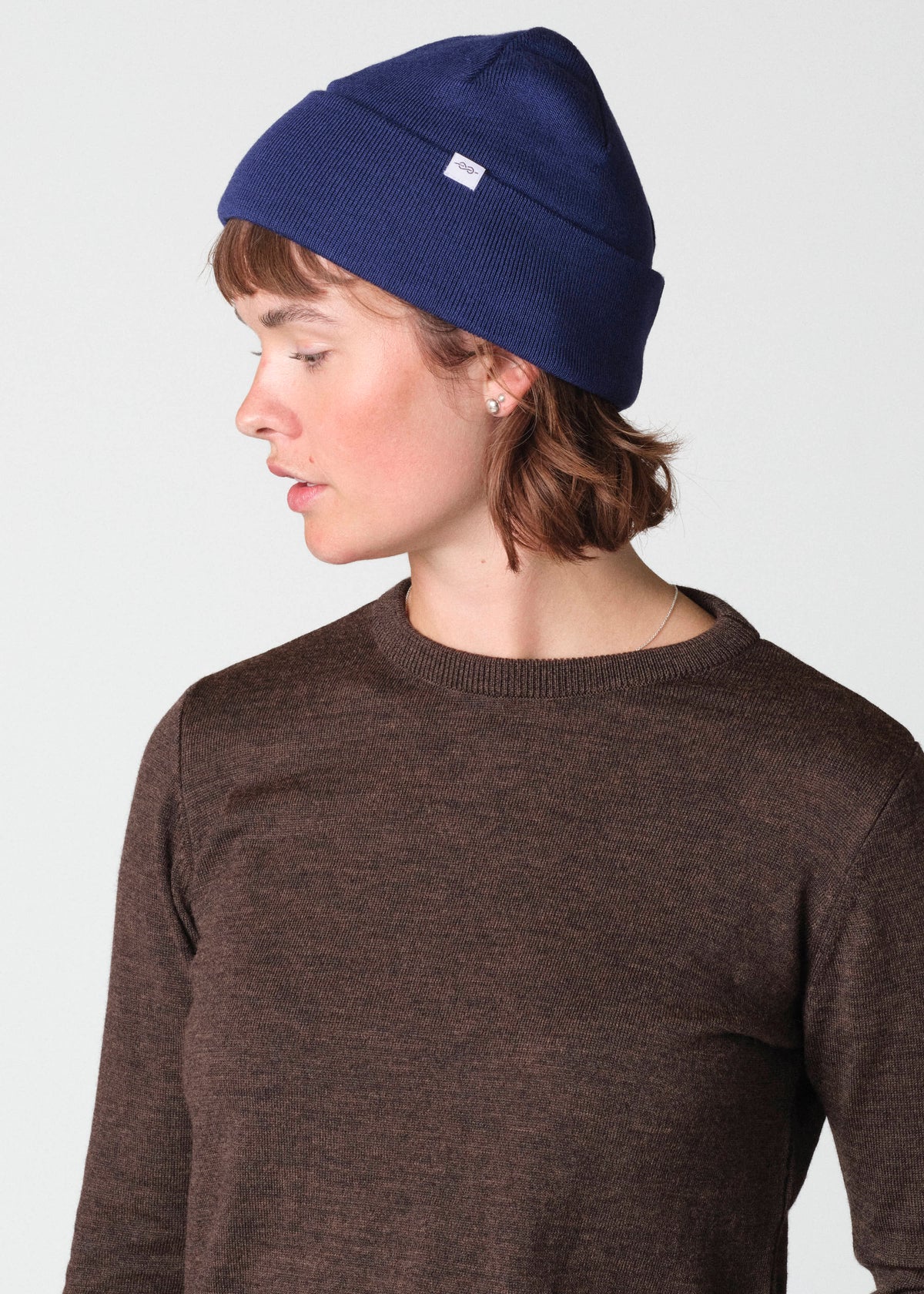Klitmøller Collective ApS Fine rib beanie Beanies Surf blue