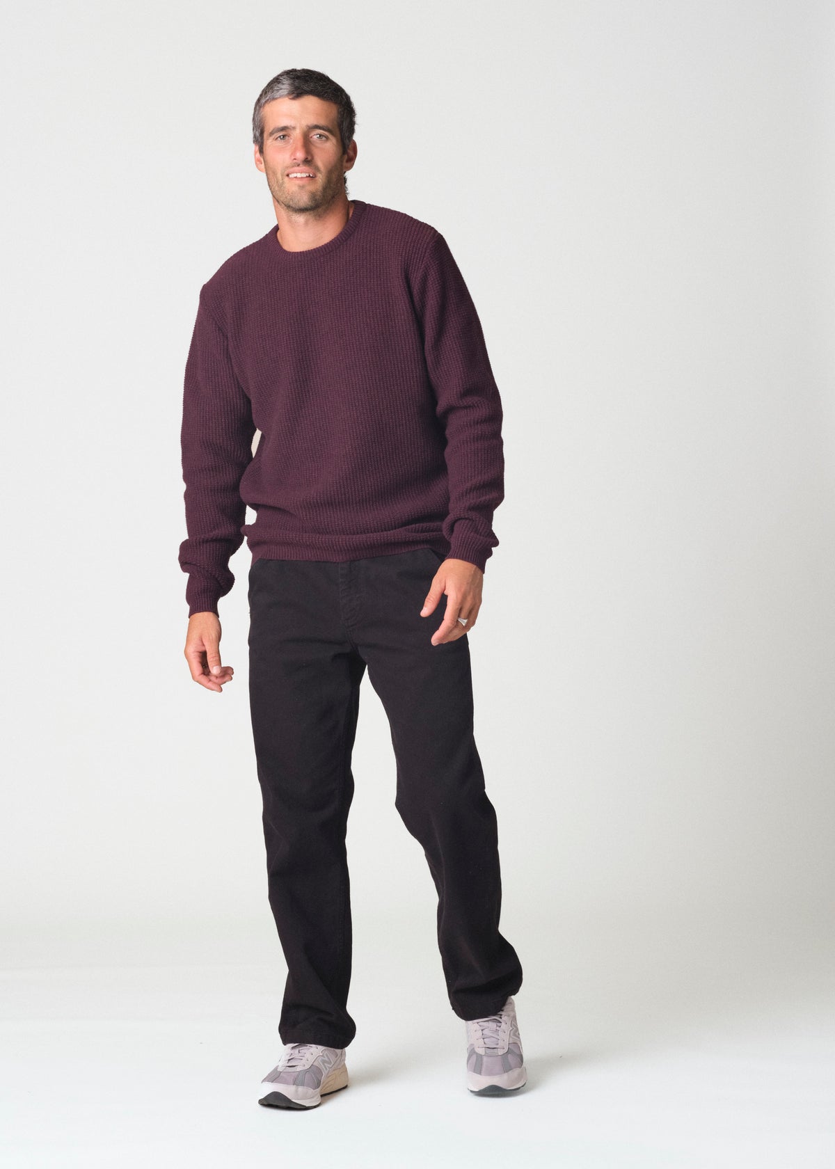 Klitmøller Collective ApS Frede knit Knitted sweaters Burgundy