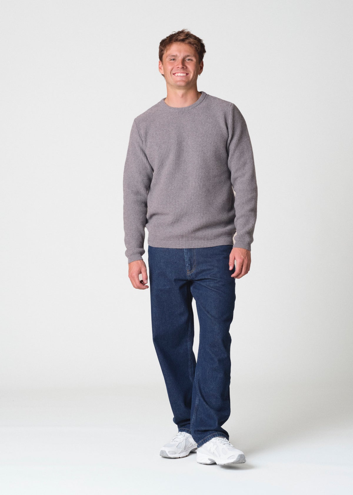 Klitmøller Collective ApS Frede knit Knitted sweaters Light grey
