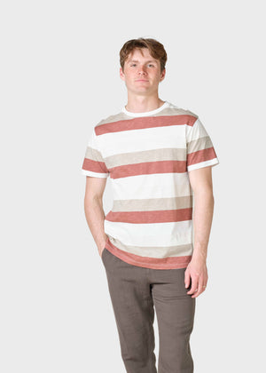 Klitmøller Collective ApS  George tee T-Shirts Burnt sienna/sand