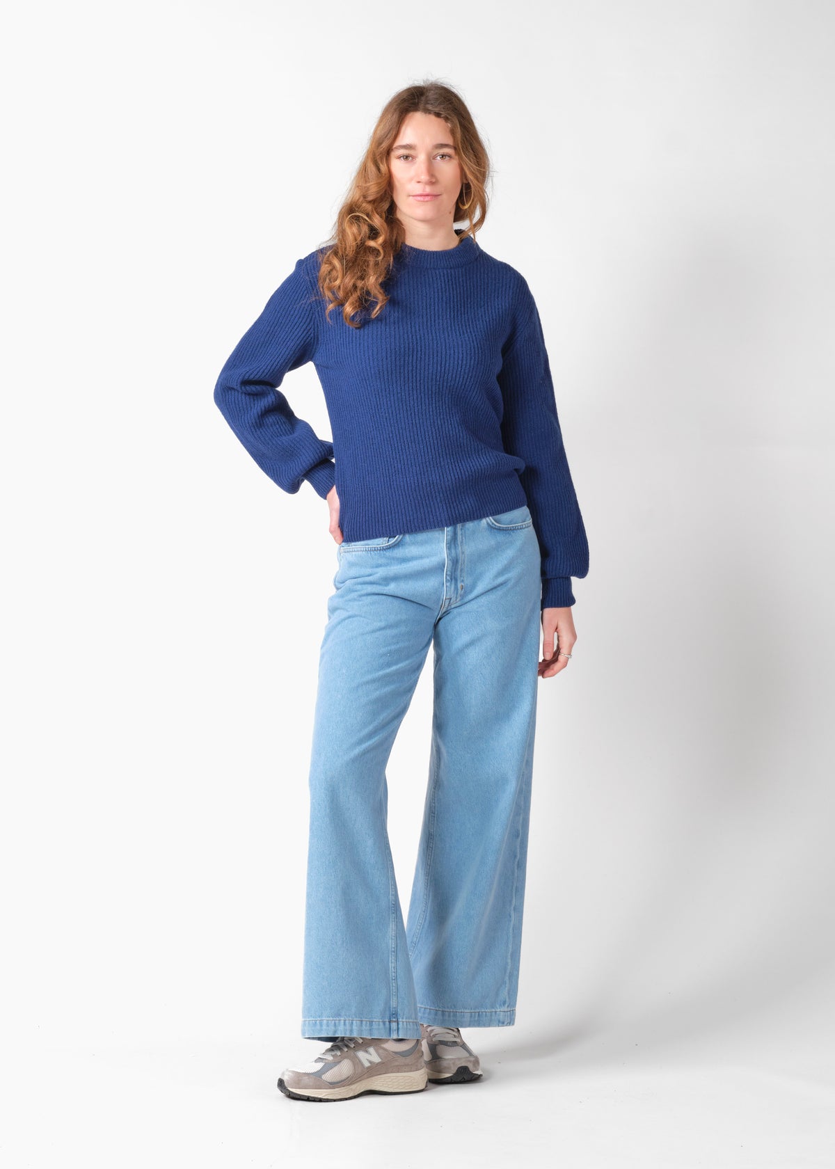 Klitmøller Collective ApS Gerda knit Knitted sweaters Surf blue