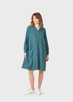 Klitmøller Collective ApS Gerdi lyocell dress Dress Moss Green