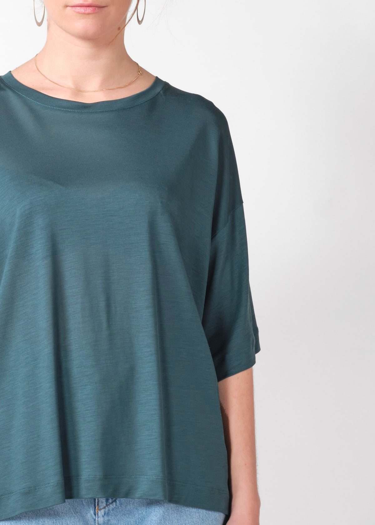 Klitmøller Collective ApS Grace lyocell tee T-Shirts Moss Green