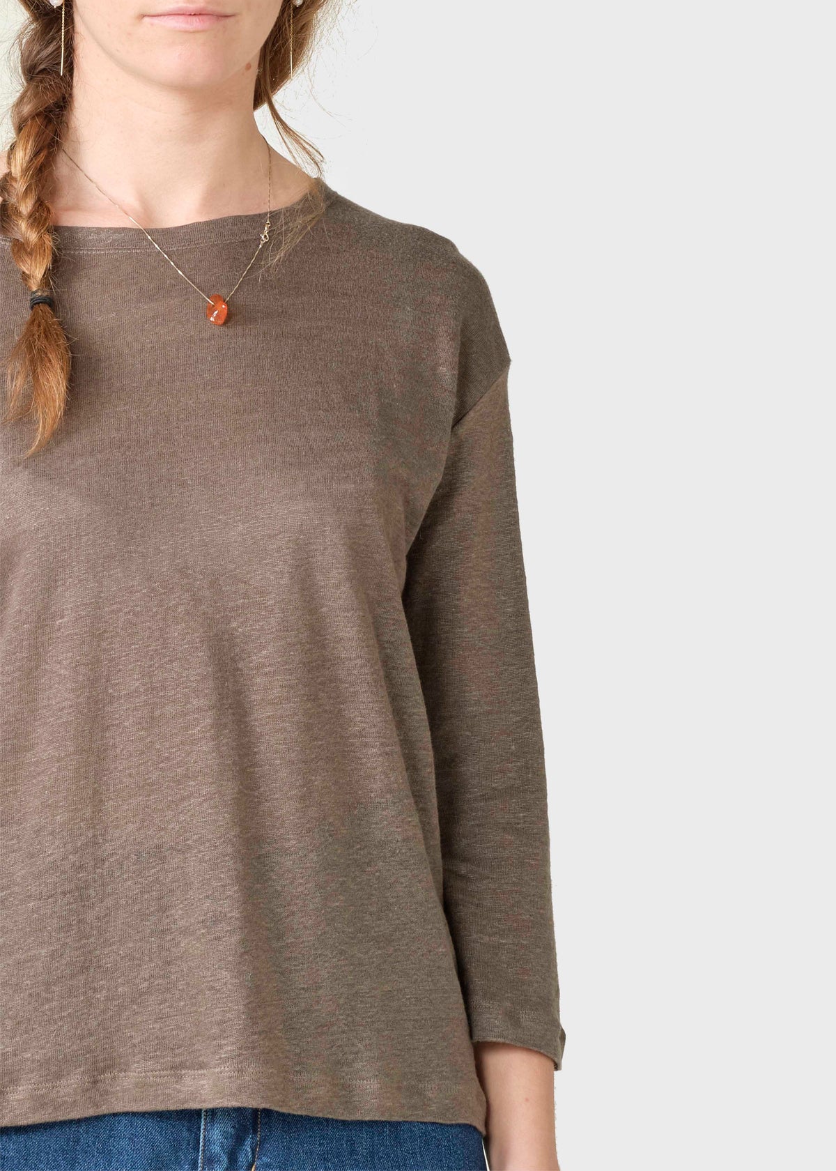 Klitmøller Collective ApS Gudrun LS tee T-Shirts Taupe