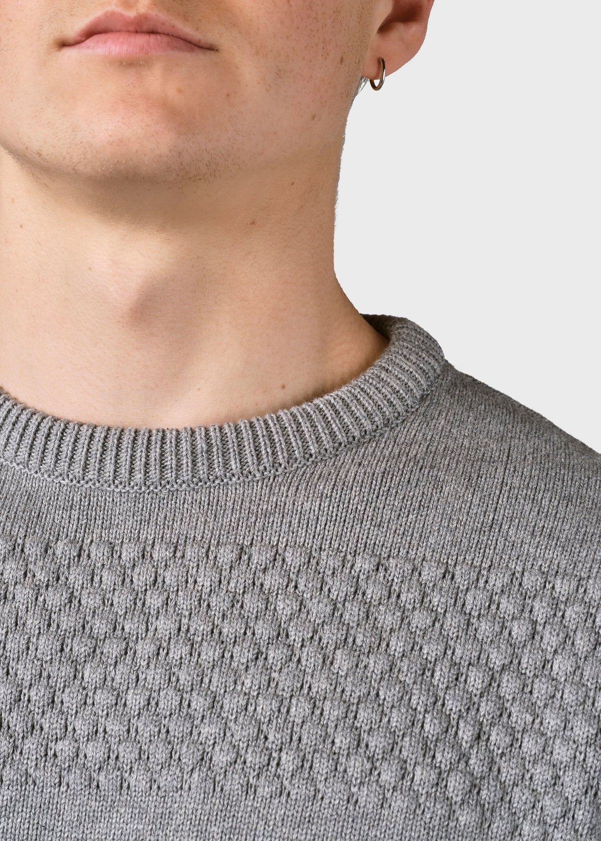 Klitmøller Collective ApS Herbert knit Knitted sweaters Light grey