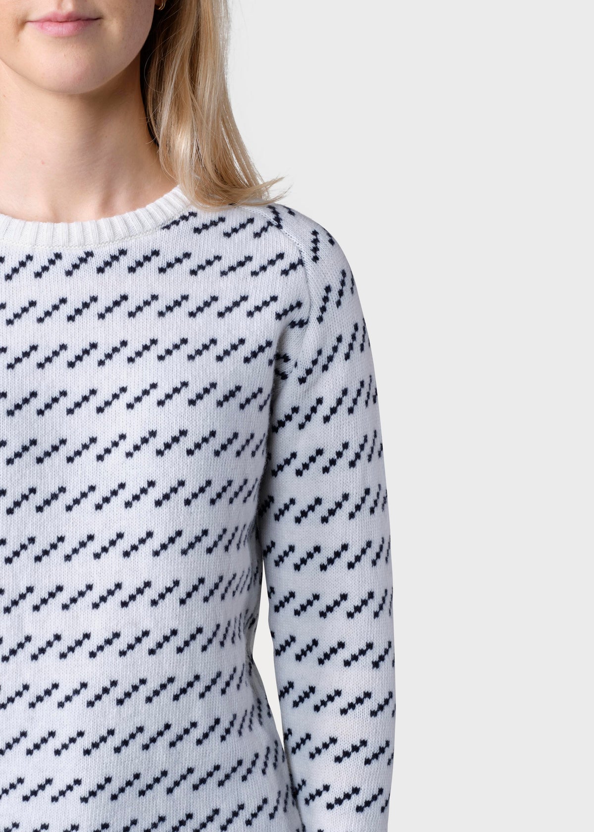 Klitmøller Collective ApS Hilda knit Knitted sweaters Cream/navy