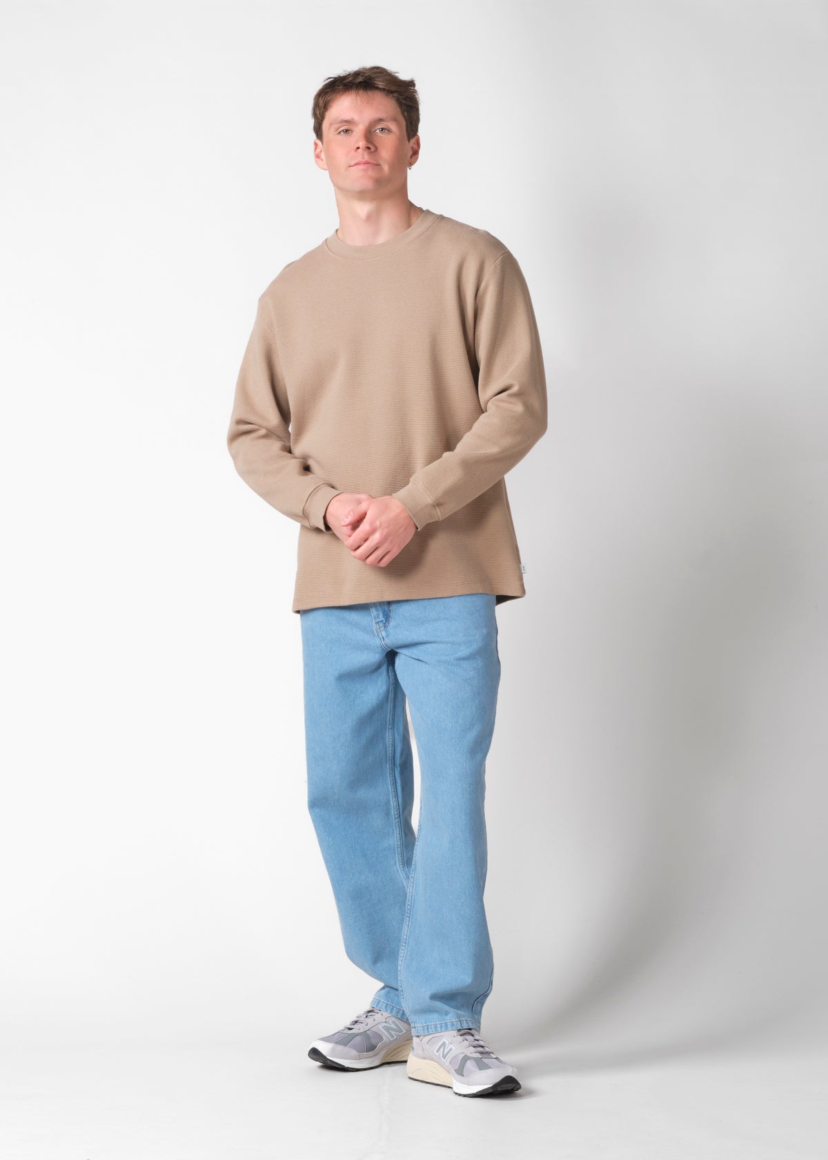 Klitmøller Collective ApS Hudson LS tee OCS Sweatshirts Cashew