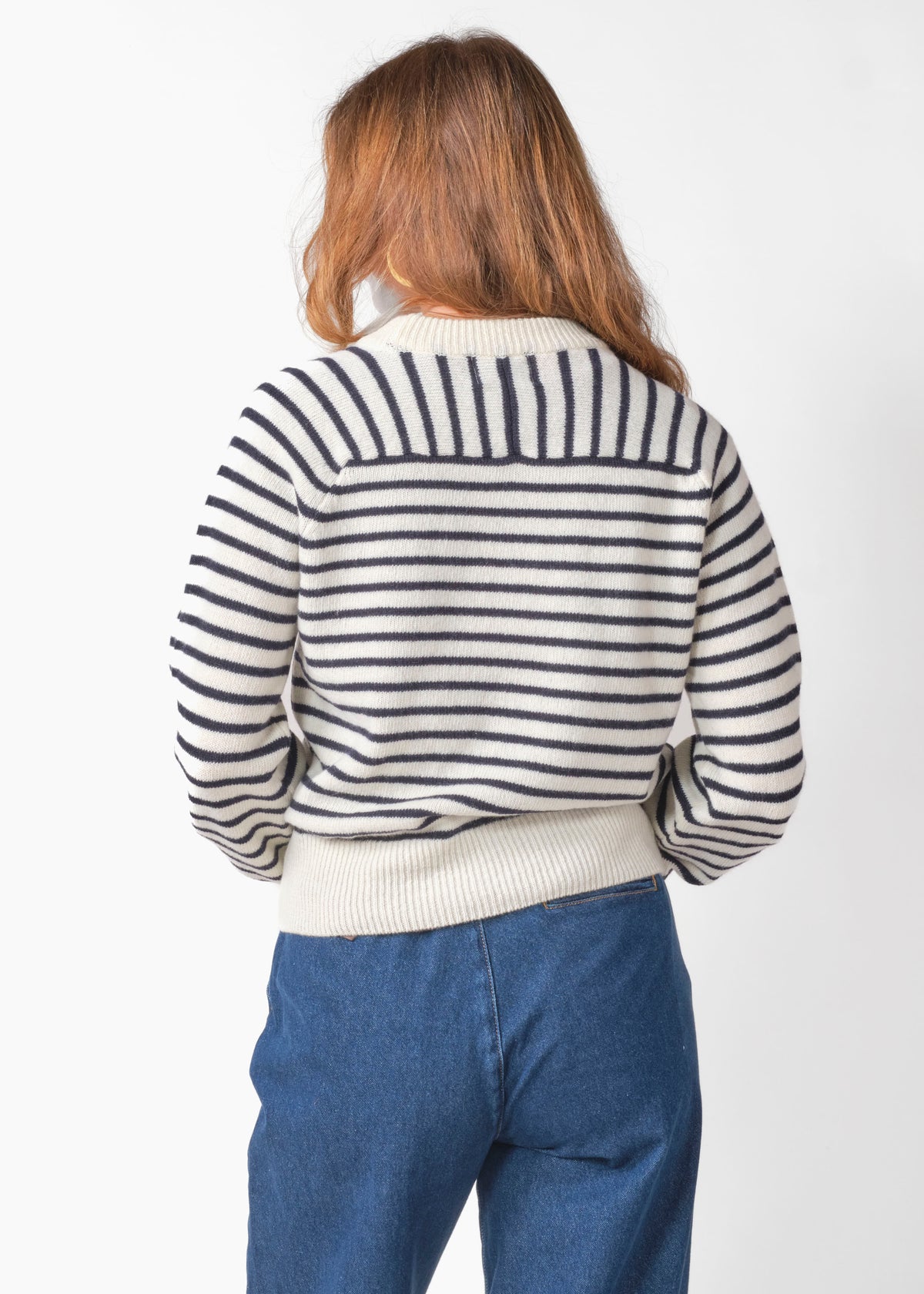 Klitmøller Collective ApS Ivy knit Knitted sweaters Cream/navy