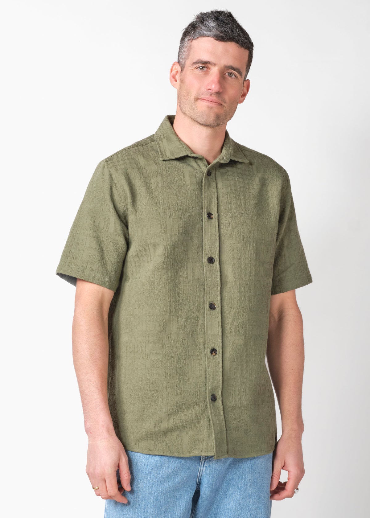 Klitmøller Collective ApS Jonas S/S shirt GOTS Shirts Herb green