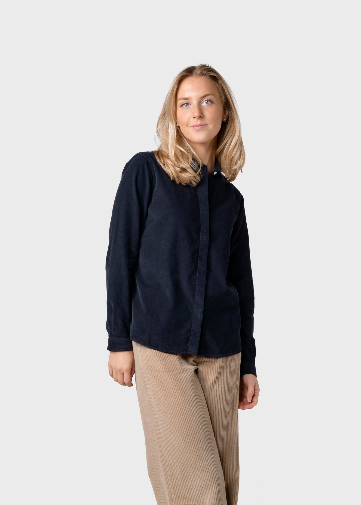 Klitmøller Collective ApS Julie corduroy shirt Shirts Navy