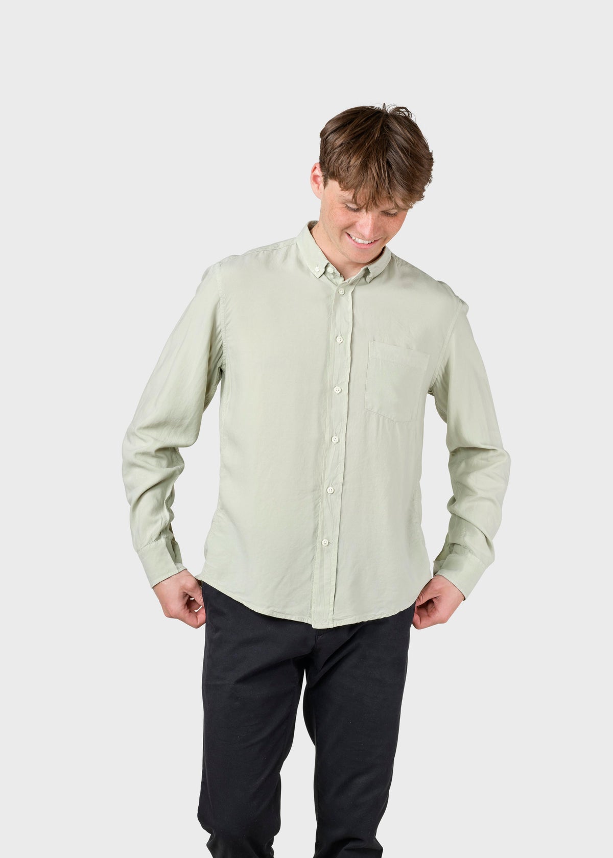 Klitmøller Collective ApS Justin shirt Shirts Sage