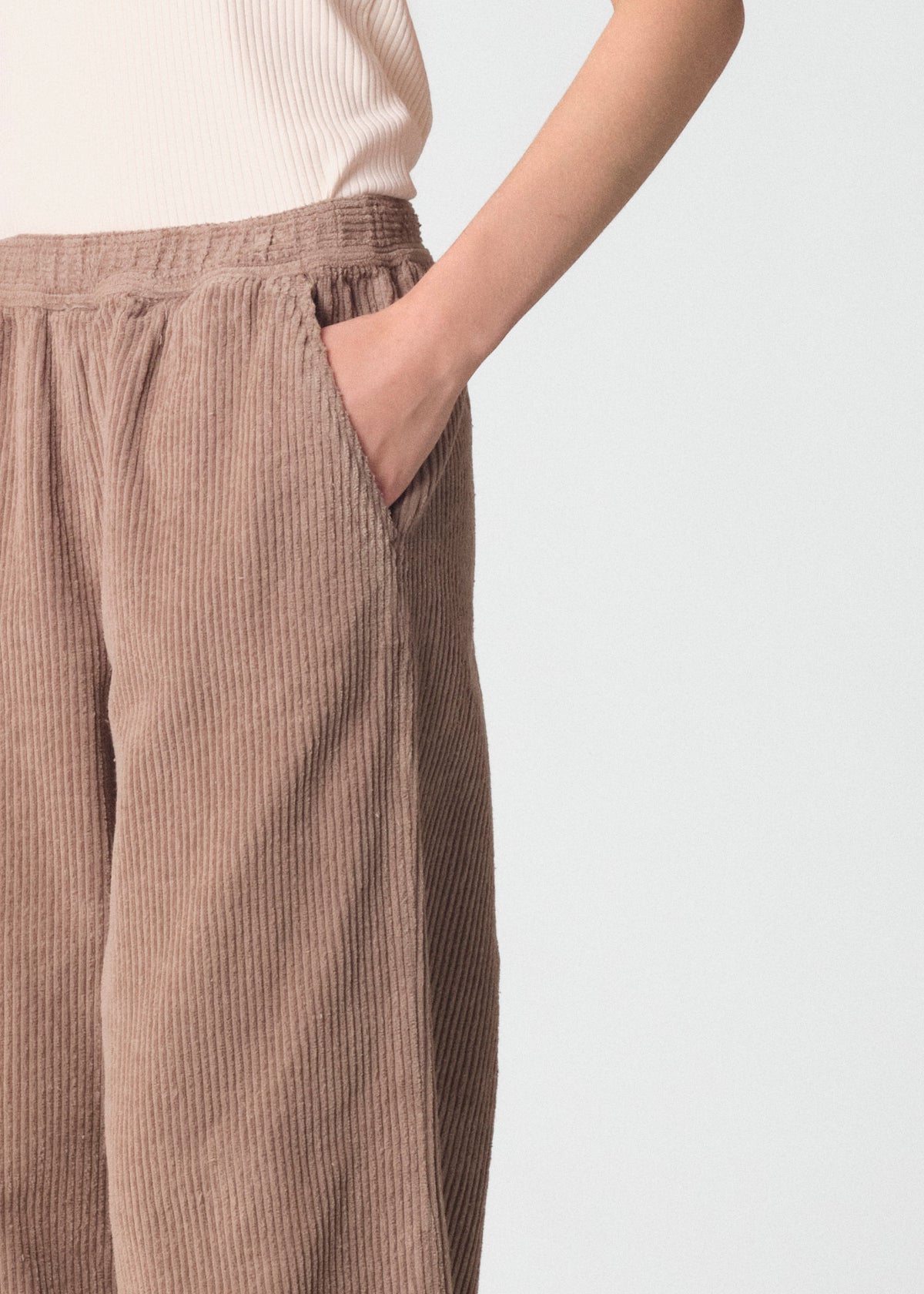 Klitmøller Collective ApS Kaja cord pants GOTS Pants Cashew