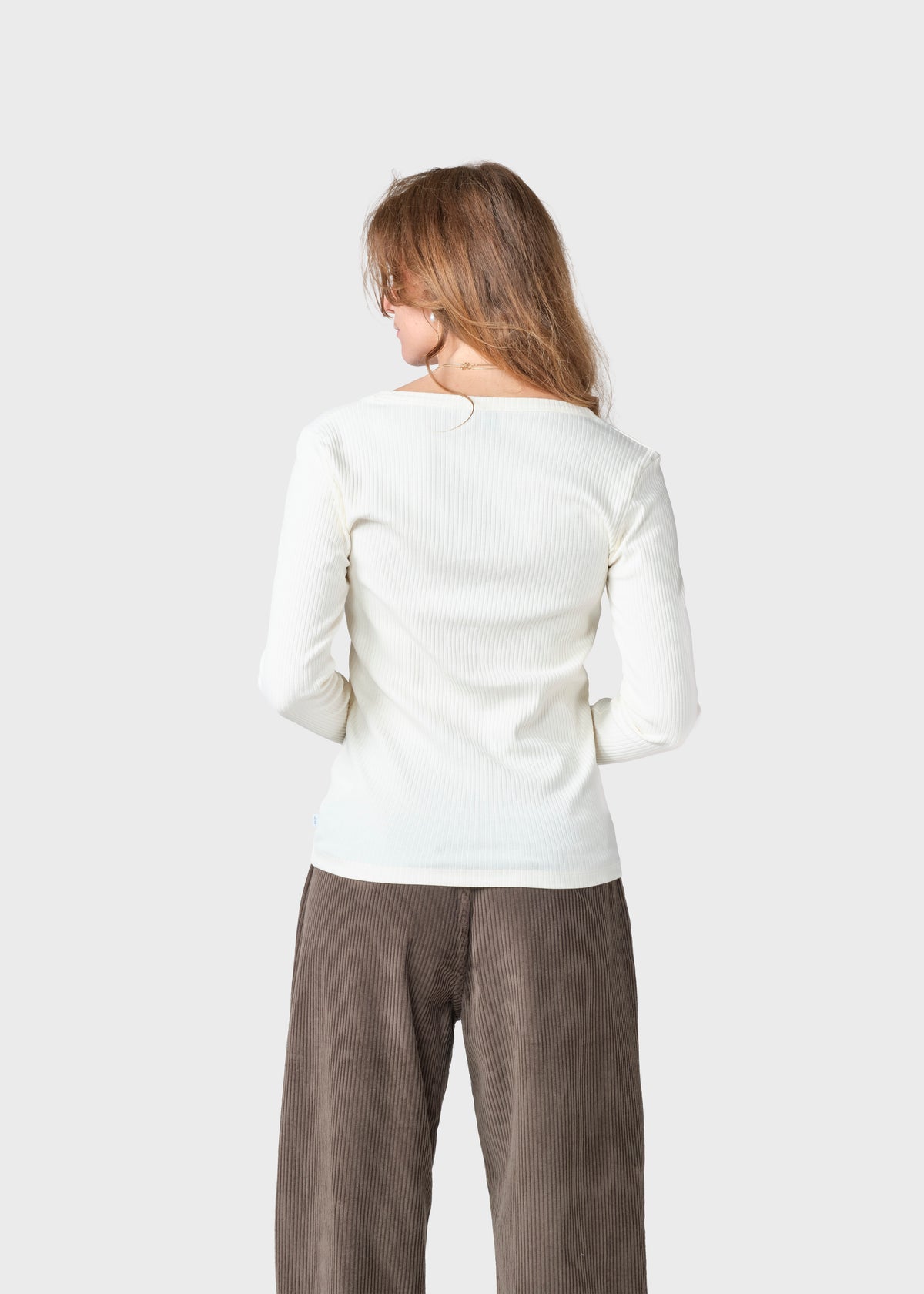 Klitmøller Collective ApS L/S rib tee OCS T-Shirts Cream