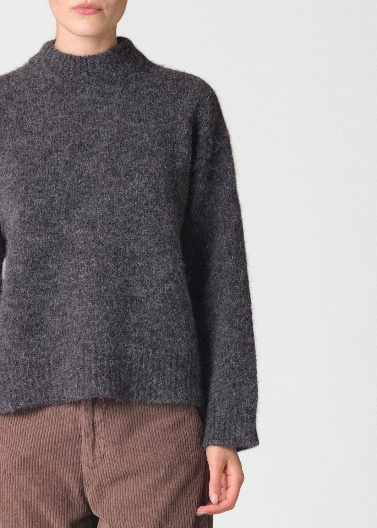 Klitmøller Collective ApS Linden knit Knitted sweaters Black melange