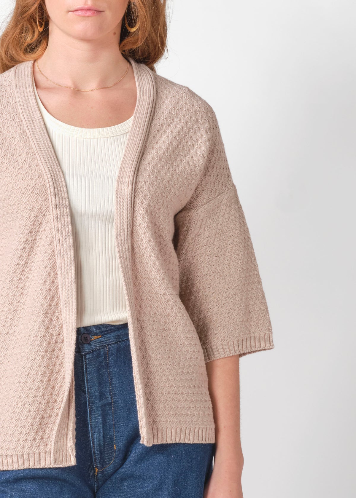 Klitmøller Collective ApS Lisbeth knit cardigan Knitted sweaters Pastel sand