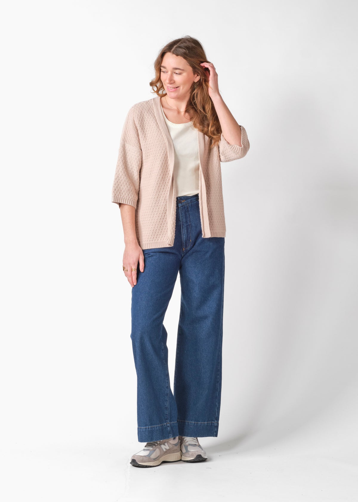Klitmøller Collective ApS Lisbeth knit cardigan Knitted sweaters Pastel sand
