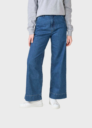 Klitmøller Collective ApS Lydia denim pants Pants Dark blue stonewash