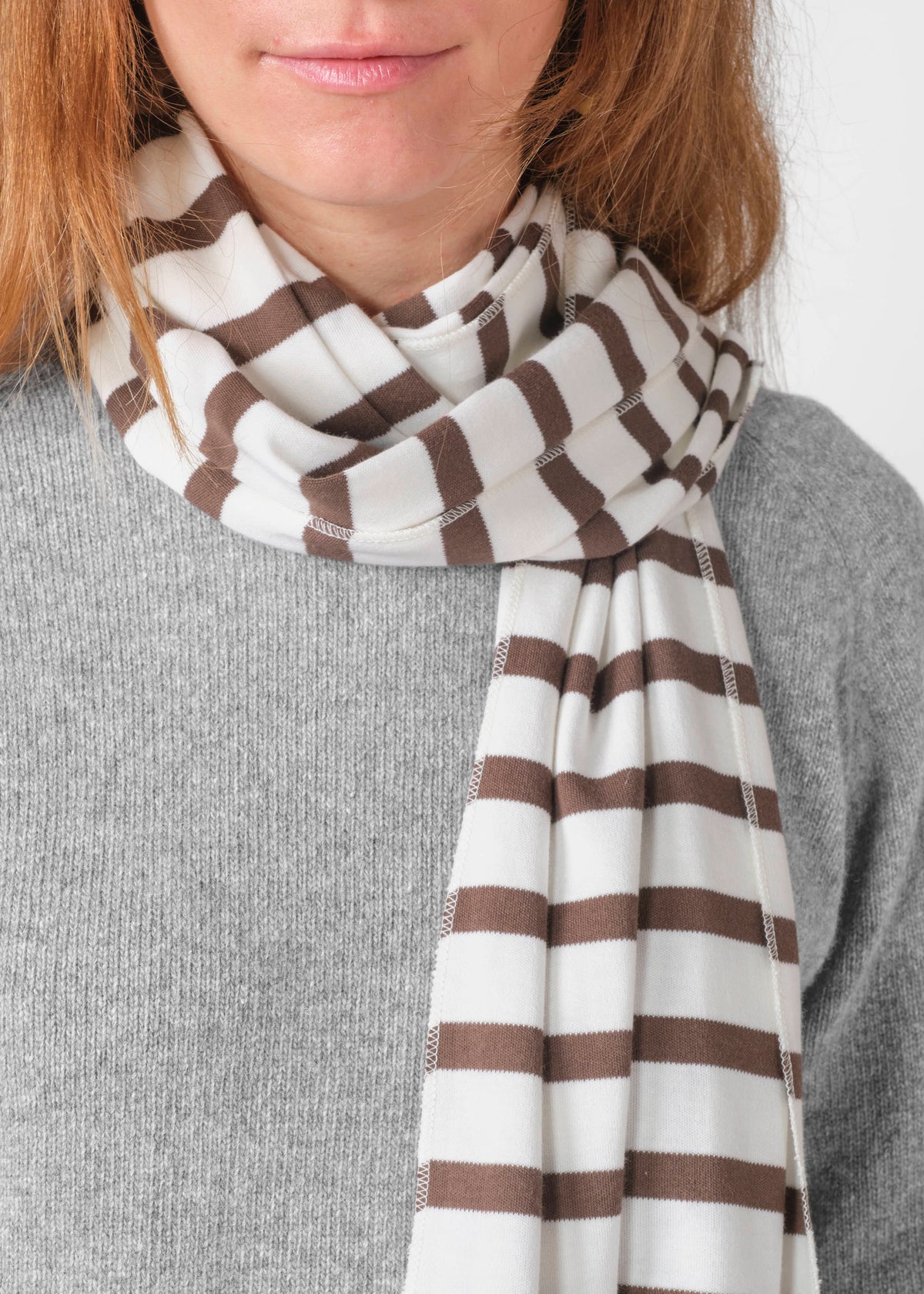 Klitmøller Collective ApS Mateo long scarf Scarfs Cream/taupe