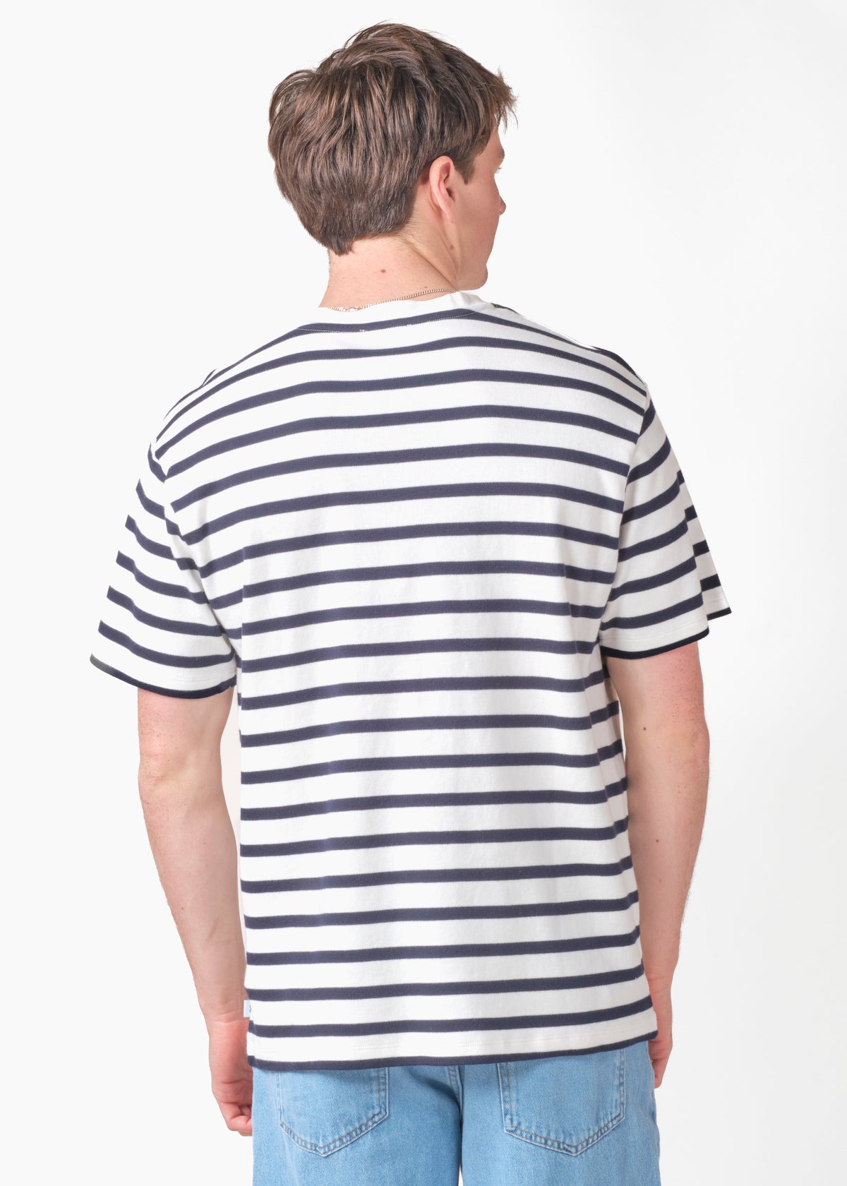 Klitmøller Collective ApS Mateo tee OCS T-Shirts Cream/navy