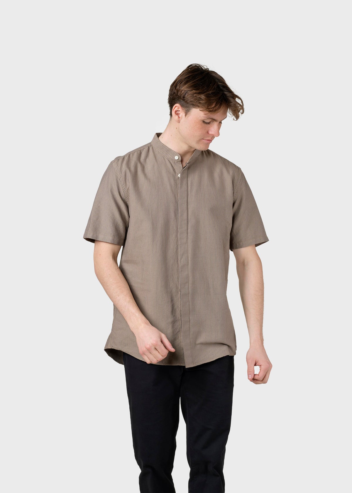 Klitmøller Collective ApS Max striped shirt Shirts Sand/navy